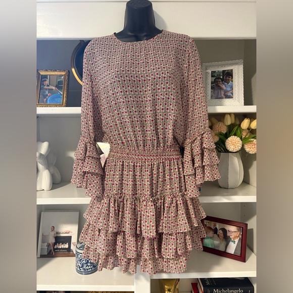 Misa Los Angeles Dresses & Skirts - Misa Los Angeles Bernita Floral Ruffle Dress